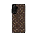 BG AKSESUAR Samsung Galaxy A56 ile Uyumlu Baskılı Silikon Kılıf, Louis Vuitton Desen, Siyah, A++ Kalite Koruma
