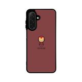 BG AKSESUAR Samsung Galaxy A56 ile Uyumlu Iron Man Baskılı Silikon Kılıf, Bordo, Siyah Çerçeve