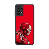 BG AKSESUAR Samsung Galaxy A72 Uyumlu Kılıf, Iron Man Baskılı, Mat Siyah, Yumuşak Silikon, Şok Emici