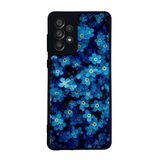BG AKSESUAR Samsung Galaxy A73 ile Uyumlu Kılıf, Yumuşak Silikon, Çiçek Deseni, Mat Siyah