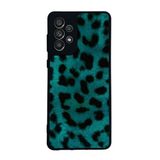 BG AKSESUAR Samsung Galaxy A73 ile Uyumlu Leopar Desenli Kılıf, Mat Siyah, Yumuşak Silikon, Koruyucu, Şok Emici Kapak