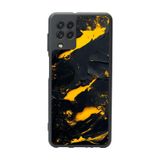 BG AKSESUAR Samsung Galaxy M22 ile Uyumlu Mat Siyah Kılıf, Yumuşak Silikon, Koruyucu, Şok Emici, 3D Görsel Tasarım