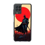 BG AKSESUAR Samsung Galaxy M22 ile Uyumlu Mat Siyah Kılıf, Yumuşak Silikon, Koruyucu, Şok Emici, Batman Baskılı