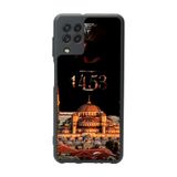 BG AKSESUAR Samsung Galaxy M22 ile Uyumlu Mat Siyah Kılıf, Yumuşak Silikon, Koruyucu, Şok Emici, Fatih Sultan Mehmet Baskılı