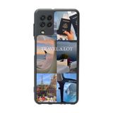 BG AKSESUAR Samsung Galaxy M22 ile Uyumlu Mat Siyah Kılıf, Yumuşak Silikon, Koruyucu, Şok Emici, Manifest Tasarım