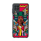 BG AKSESUAR Samsung Galaxy M22 Uyumlu Mat Siyah Kılıf, PopArt Desen, Yumuşak Silikon, Şok Emici