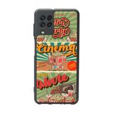 BG AKSESUAR Samsung Galaxy M22 Uyumlu Mat Siyah Kılıf, Retro Tasarım, Yumuşak Silikon, Şok Emici