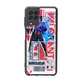 BG AKSESUAR Samsung Galaxy M22 Uyumlu Mat Siyah Kılıf, Valorant Temalı, Yumuşak Silikon, Şok Emici