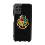 BG AKSESUAR Samsung Galaxy M22 Uyumlu Mat Siyah Kılıf, Yumuşak Silikon, Koruyucu, Şok Emici, Harry Potter Temalı