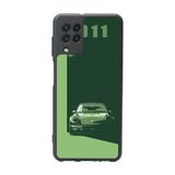BG AKSESUAR Samsung Galaxy M22 Uyumlu Mat Siyah Kılıf, Yumuşak Silikon, Koruyucu, Şok Emici, Retro Tasarım