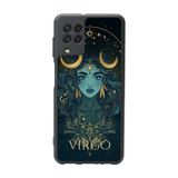 BG AKSESUAR Samsung Galaxy M22 Uyumlu Mat Siyah Kılıf, Zodiac Temalı, Yumuşak Silikon, Şok Emici