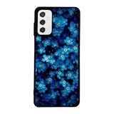 BG AKSESUAR Samsung Galaxy M52 Uyumlu Kılıf, Mat Siyah, Çiçek Deseni, Silikon