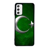 BG AKSESUAR Samsung Galaxy M52 Uyumlu Mat Siyah Kılıf, Türk Bayrağı Baskılı, Yumuşak Silikon, Koruyucu, Şok Emici