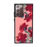 BG AKSESUAR Samsung Galaxy Note 20 Ultra ile Uyumlu Kılıf, Çiçek Deseni, Siyah, Yumuşak Silikon, Koruyucu