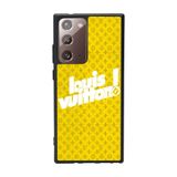 BG AKSESUAR Samsung Galaxy Note 20 Ultra ile Uyumlu Kılıf, LouisVuitton Deseni, Siyah, Yumuşak Silikon, Koruyucu, Şok Emici