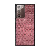 BG AKSESUAR Samsung Galaxy Note 20 Ultra ile Uyumlu Kılıf, LouisVuitton Deseni, Yumuşak Silikon, Koruyucu, Şok Emici, Mat Siyah