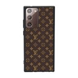 BG AKSESUAR Samsung Galaxy Note 20 Ultra ile Uyumlu Kılıf, LouisVuitton Desenli, Siyah, Yumuşak Silikon, Koruyucu, Şok Emici