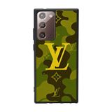 BG AKSESUAR Samsung Galaxy Note 20 Ultra ile Uyumlu Kılıf, LouisVuitton Tasarım, Siyah, Yumuşak Silikon, Koruyucu, Şok Emici