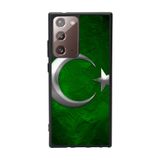 BG AKSESUAR Samsung Galaxy Note 20 Ultra ile Uyumlu Kılıf, Türk Bayrağı Baskılı, Mat Siyah, Yumuşak Silikon, Koruyucu, Şok Emici