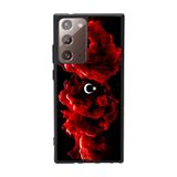 BG AKSESUAR Samsung Galaxy Note 20 Ultra ile Uyumlu Kılıf, Türk Bayrağı Baskılı, Mat Siyah, Yumuşak Silikon, Şok Emici