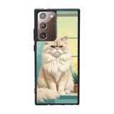 BG AKSESUAR Samsung Galaxy Note 20 Ultra ile Uyumlu Kılıf, Yumuşak Silikon, Koruyucu, Şok Emici, Kedi Desenli, Siyah