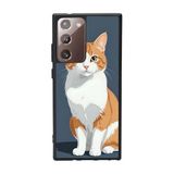 BG AKSESUAR Samsung Galaxy Note 20 Ultra ile Uyumlu Kılıf, Yumuşak Silikon, Koruyucu, Şok Emici, Mat Siyah, Kedi Baskılı