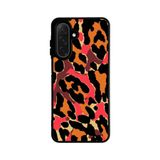 BG AKSESUAR Samsung Galaxy S24 FE ile Uyumlu Siyah Leopar Desenli Silikon Kılıf, Şok Emici, Koruyucu Kapak