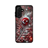 BG AKSESUAR Samsung Galaxy S24 FE Uyumlu Bayrak Figürlü Silikon Kılıf, Mat Siyah, Şok Emici Koruyucu Kapak