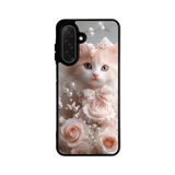 BG AKSESUAR Samsung Galaxy S24 FE Uyumlu Kedi Figürü Temalı Mat Siyah Silikon Kılıf, Koruyucu, Şok Emici