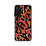 BG AKSESUAR Samsung Galaxy S24 ile Uyumlu Kılıf, Pastel Leopar Desenli, Siyah, Yumuşak Silikon, Şok Emici Koruyucu Kapak