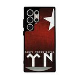 BG AKSESUAR Samsung Galaxy S24 Ultra Uyumlu Göktürkçe Türk Yazılı Silikon Kılıf, Mat Siyah, Koruyucu, Şok Emici