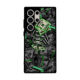 BG AKSESUAR Samsung Galaxy S24 Ultra Uyumlu Mat Siyah Kılıf, Yumuşak Silikon, Koruyucu, Şok Emici, Money Baskılı