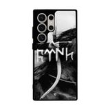 BG AKSESUAR Samsung Galaxy S24 Ultra Uyumlu Mat Siyah Silikon Kılıf, Göktürkçe Türk Yazılı, Yumuşak, Koruyucu, Şok Emici