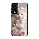 BG AKSESUAR Samsung Galaxy S25 Edge Uyumlu Kedi Figürü Temalı, Mat Siyah, Yumuşak Silikon, Şok Emici Koruyucu Kılıf