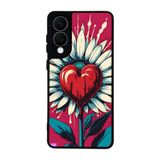 BG AKSESUAR Samsung Galaxy S25 Edge Uyumlu Kılıf, Yumuşak Silikon, Koruyucu, Şok Emici, Çiçek Deseni, Siyah
