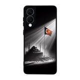 BG AKSESUAR Samsung Galaxy S25 Edge Uyumlu Kılıf, Yumuşak Silikon, Koruyucu, Şok Emici, Türk Bayrağı Tasarım, Siyah