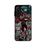 BG AKSESUAR Samsung Galaxy S25 ile Uyumlu Iron Man Baskılı Kılıf, Siyah, Yumuşak Silikon, Şok Emici
