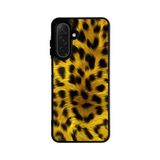 BG AKSESUAR Samsung Galaxy S25 ile Uyumlu Leopar Desenli Sarı Siyah Kılıf, TPU Malzeme, Şok Emici Koruyucu Kapak