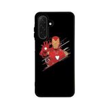 BG AKSESUAR Samsung Galaxy S25 ile Uyumlu Siyah Kılıf, Yumuşak Silikon, Koruyucu, Şok Emici, Iron Man Baskılı