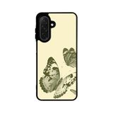 BG AKSESUAR Samsung Galaxy S25 Plus ile Uyumlu Kelebek Baskılı Kılıf, Siyah, TPU Malzeme, Şok Emici Koruyucu Kapak