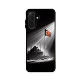 BG AKSESUAR Samsung Galaxy S25 Plus ile Uyumlu Türk Bayrağı Baskılı Kılıf, Yumuşak Silikon, Şok Emici, Siyah