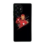 BG AKSESUAR Samsung Galaxy S25 Ultra Uyumlu Kılıf, Iron Man Baskılı, Siyah, Yumuşak Silikon, Şok Emici