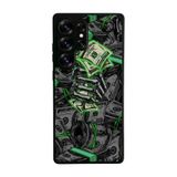 BG AKSESUAR Samsung Galaxy S25 Ultra Uyumlu Kılıf, Siyah, Yumuşak Silikon, Koruyucu, Şok Emici, Money Desen