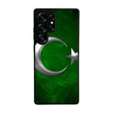 BG AKSESUAR Samsung Galaxy S25 Ultra Uyumlu Kılıf, Türk Bayrağı Baskılı, Siyah, Yumuşak Silikon, Koruyucu, Şok Emici