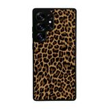 BG AKSESUAR Samsung Galaxy S25 Ultra Uyumlu Leopar Desenli Siyah Kılıf, Yumuşak Silikon, Koruyucu, Şok Emici Kapak