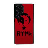 BG AKSESUAR Samsung Galaxy S25 Ultra Uyumlu Mat Siyah Silikon Kılıf, Göktürkçe Türk Yazılı, Şok Emici Koruyucu Kapak