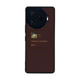 BG AKSESUAR Tecno Camon 30 Pro ile Uyumlu Şarkı Sözleri Tasarımlı Glossy Premium Kılıf, Kahverengi