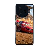 BG AKSESUAR Tecno Camon 30 Pro ile Uyumlu Şimsek McQueen Tasarımlı Glossy Premium Kılıf, Siyah