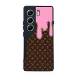 BG AKSESUAR Tecno Camon 40 ile Uyumlu Silikon Kılıf, LouisVuitton Tasarım, Siyah, Çiziklere ve Darbelere Karşı Koruma