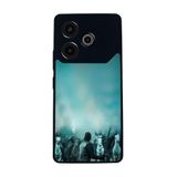 BG AKSESUAR Tecno Pova 6 ile Uyumlu Game of Thrones Tasarımlı Glossy Premium Kılıf, Turkuaz-Siyah